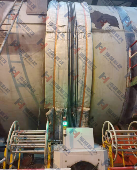 化工行業 工件直徑4000壁厚100 焊后消應力熱處理