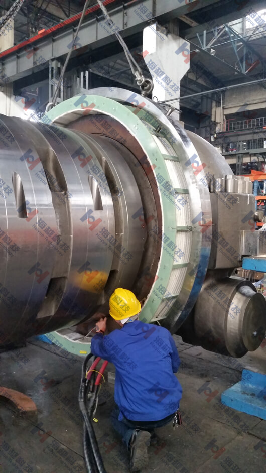 汽輪機紅套環的熱套 熱拆