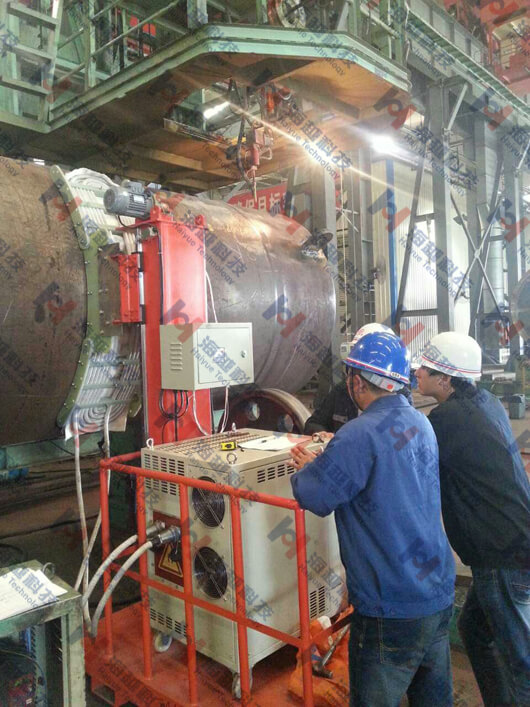 海洋工程 焊接速度400mm每分鐘旋轉直徑2000mm工件環縫預熱