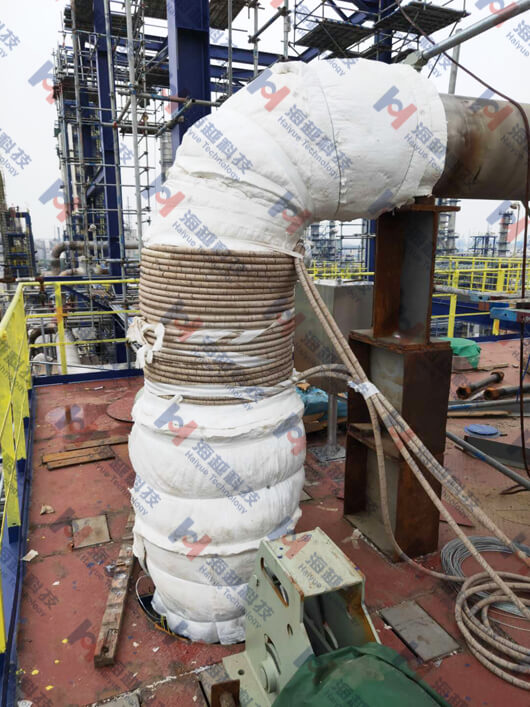 石化TP347不銹鋼管道-環焊縫焊后穩定化熱處理