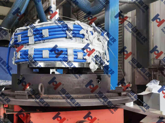 【標準中頻感應加熱】直徑φ150-900筒環焊縫焊前預熱