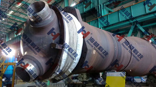 【高頻感應加熱設備應用】華龍一號蒸發器連續加熱72小時焊后熱處理