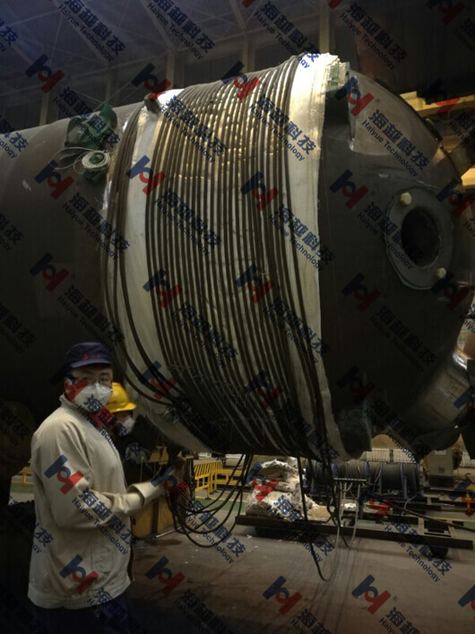 【高頻感應加熱設備應用】核電蒸發器筒體和封頭焊縫-焊后熱處理