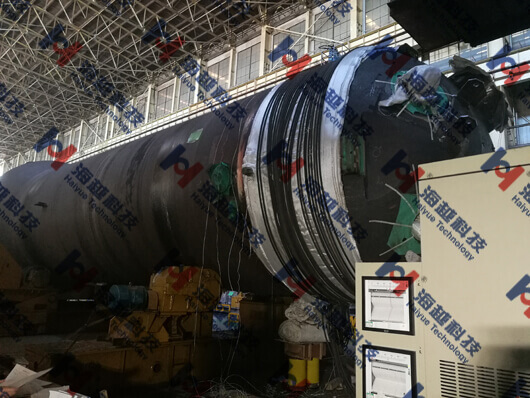 【高頻感應加熱設備應用】核電蒸發器筒體和封頭焊縫-焊后熱處理