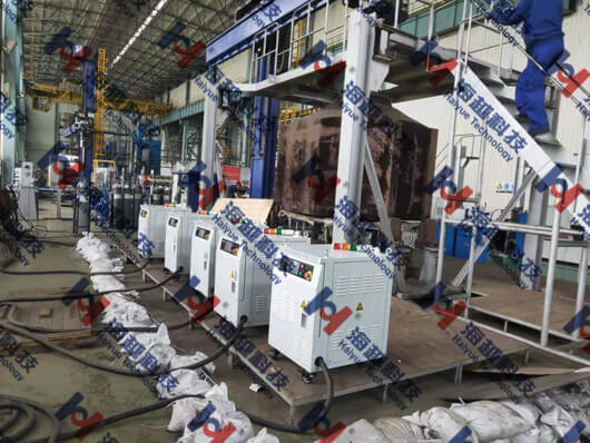 【電磁感應加熱設備應用】36T主泵泵殼內壁堆焊預熱和消氫