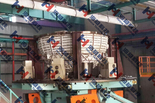 【高頻感應加熱設備應用】核電裝備-華龍一號水室封頭的內壁堆焊加熱