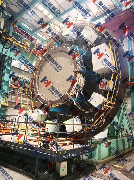 【高頻感應加熱設備應用】華龍一號蒸發器管板一次側表面堆焊的預熱