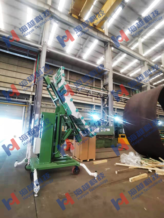 【中頻感應加熱器應用】化工裝備筒體環縫預熱